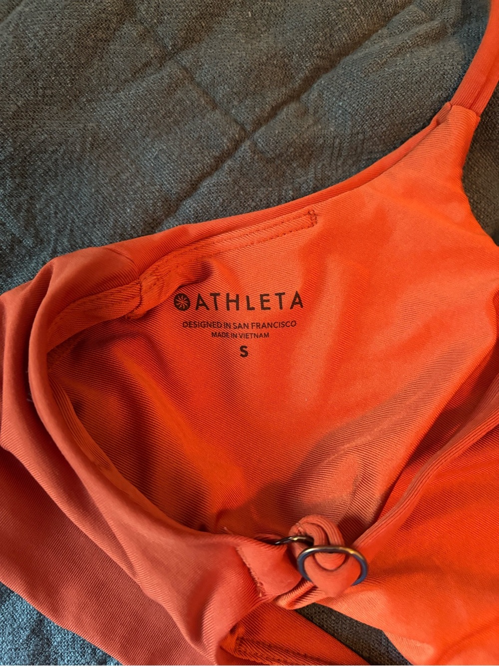 Athleta Orange Square Neck Bikini - Picture 3 of 4